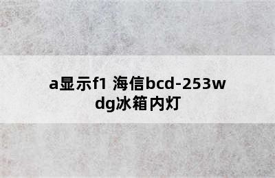 海信bcd-253wdg/a显示f1 海信bcd-253wdg冰箱内灯